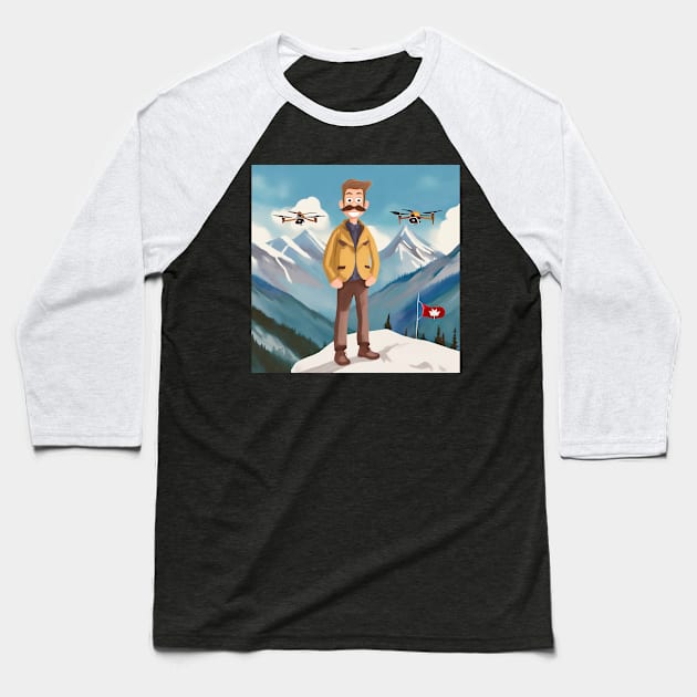 Canadian Hoser Baseball T-Shirt by FPV YOUR WORLD